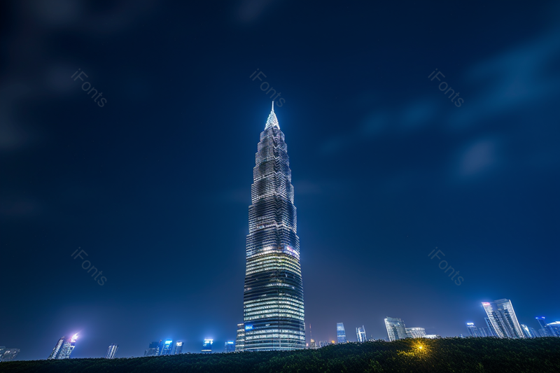 夜景深圳春笋华润中心大厦,高清,摄影图,摄影图片,图片大全,摄影图免费下载